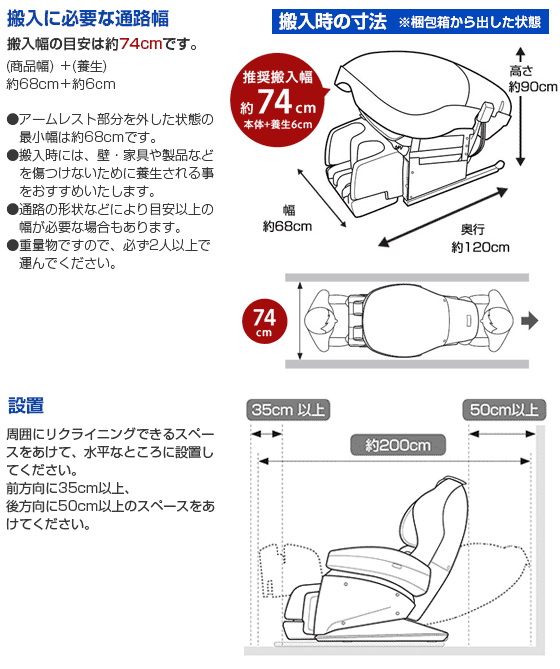 搬入に必要な通路幅