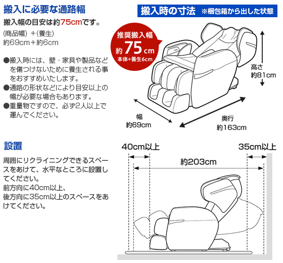搬入に必要な通路幅