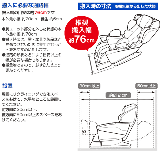 搬入に必要な通路幅
